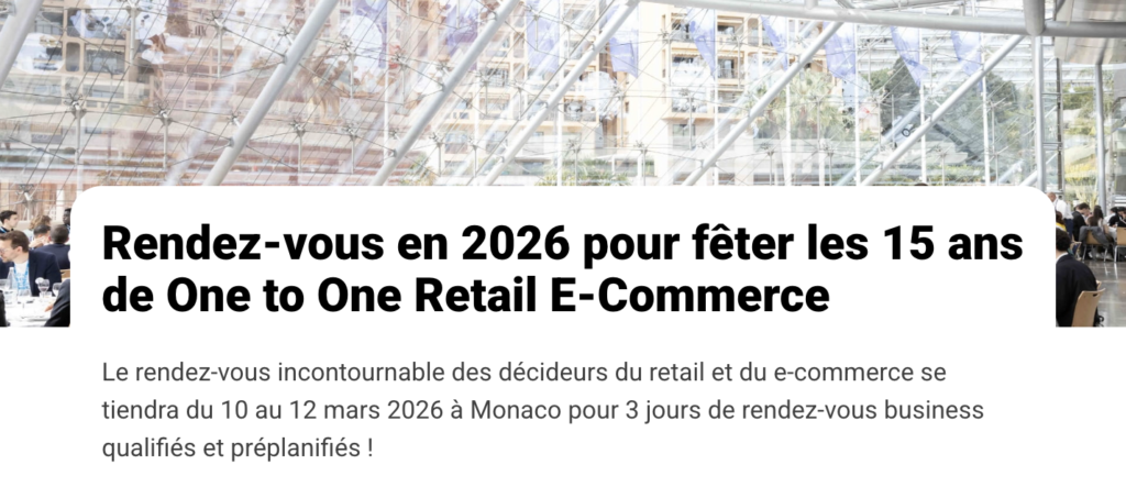 E-COMMERCE ONE TO ONE 2026 en français